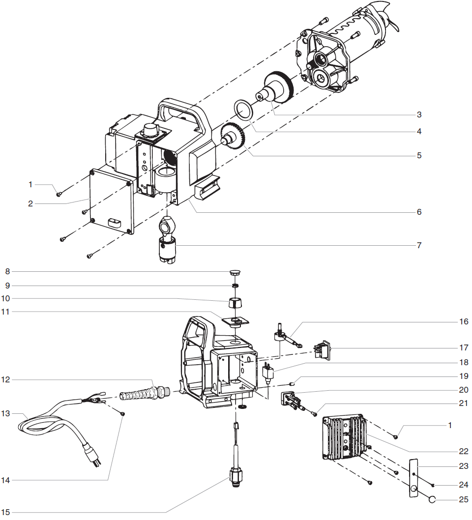 Performer 640i Gear Box Assembly